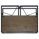 Стол на металлокаркасе BRABIX LOFT CD-002, 1000х500х750 мм, складной, цвет морёный дуб, 641212. Фото товара с разных ракурсов.