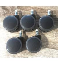 Ролики для офисного кресла противооткатные 60мм (упаковка 5шт)