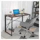 Стол на металлокаркасе BRABIX LOFT CD-002, 1000х500х750 мм, складной, цвет морёный дуб, 641212. Фото товара с разных ракурсов.
