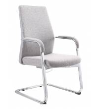 Кресло Бюрократ _JONS-LOW-V/CASHGREY на полозьях серый