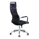 Кресло руководителя Бюрократ KB-9N/BLACK черный TW-01 TW-11 сетка крестовина хром. Фото товара с разных ракурсов.