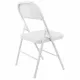 Стул складной  "Golf Plus CF-003 КОМФОРТ", белый каркас, кожзам белый, 532888. Фото товара с разных ракурсов.